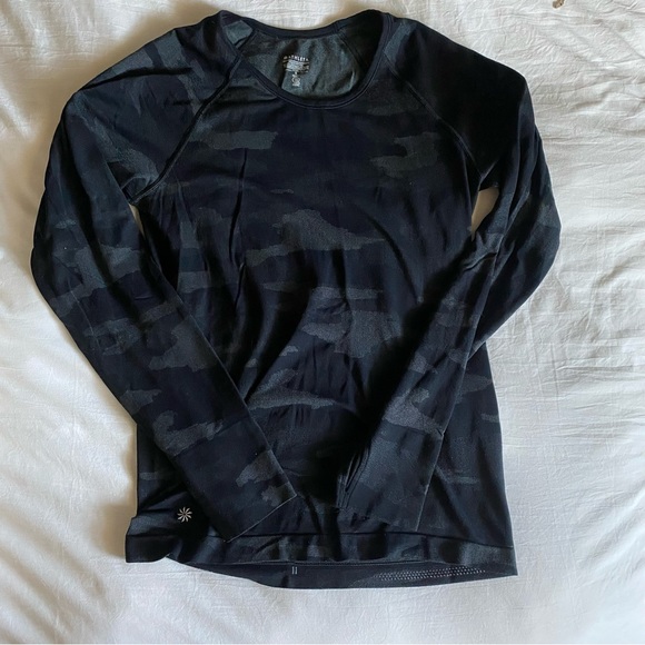 ATHLETA black camo Speedlight long sleeve top - Picture 4 of 5